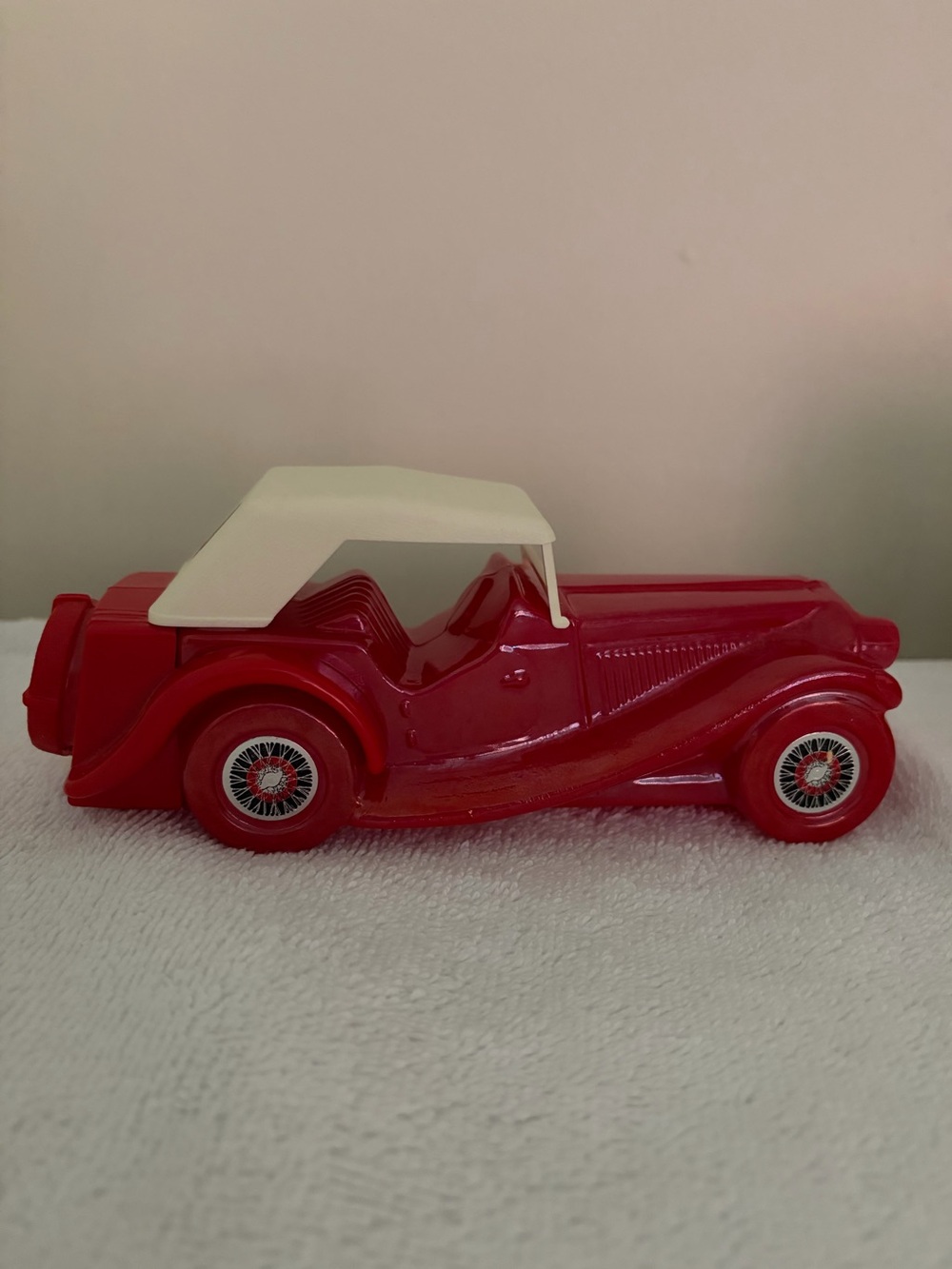 New Avon 1936 MG glass replica original box, full aftershave, mint condition